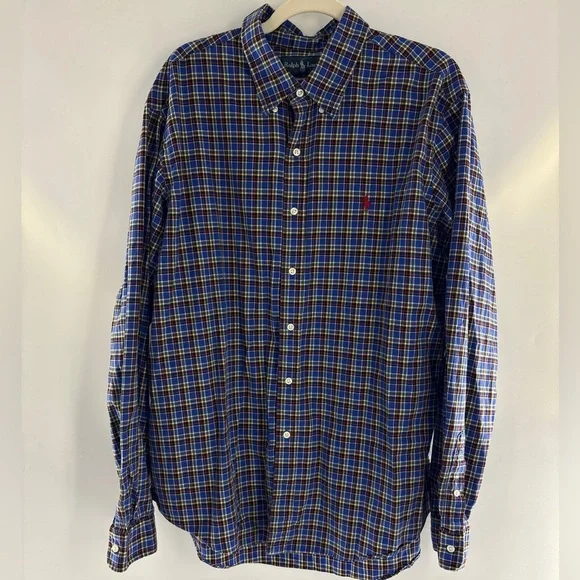 Ralph Lauren Men's Multicolor Plaid Shirt - Picture 1 of 7